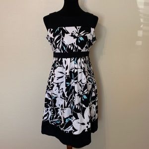 Motherhood Maternity Med Dress White, Black, Blue